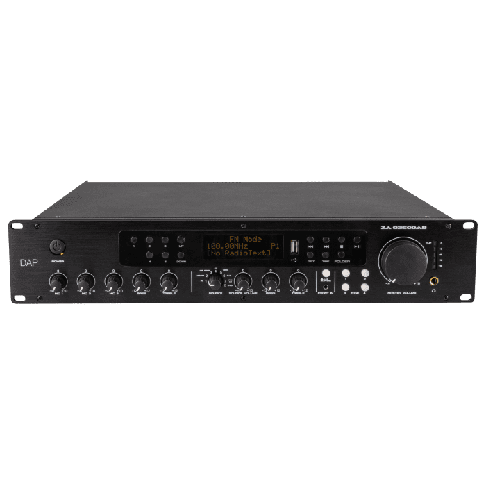ZA-9250DAB (Amplificador mezclador de 4 zonas, 250 W y 100 V) D6158