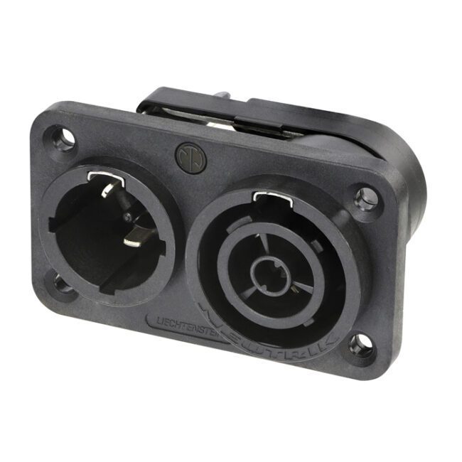 PowerCON TRUE1 Inlet Connector Conector de alimentación de CA de 16 A con bloqueo (Conector de alimentación de CA de 16 A con bloqueo) NAC3PXTOP