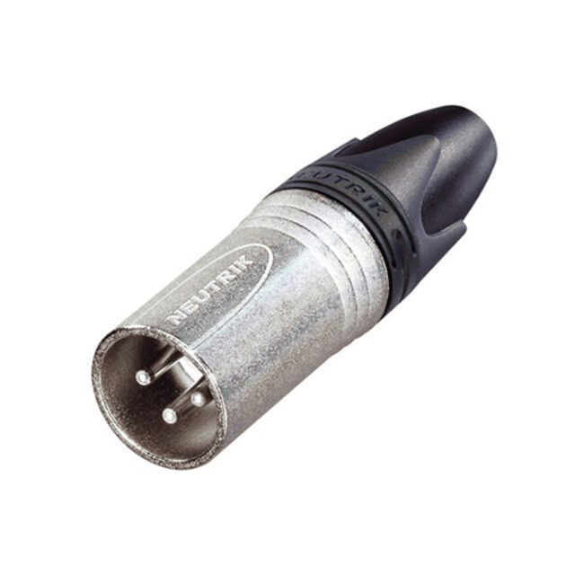 XLR 3P Connector - male - Neutrik XX Contactos de plata - carcasa de níquel (Contactos de plata - carcasa de níquel) NC3MXX