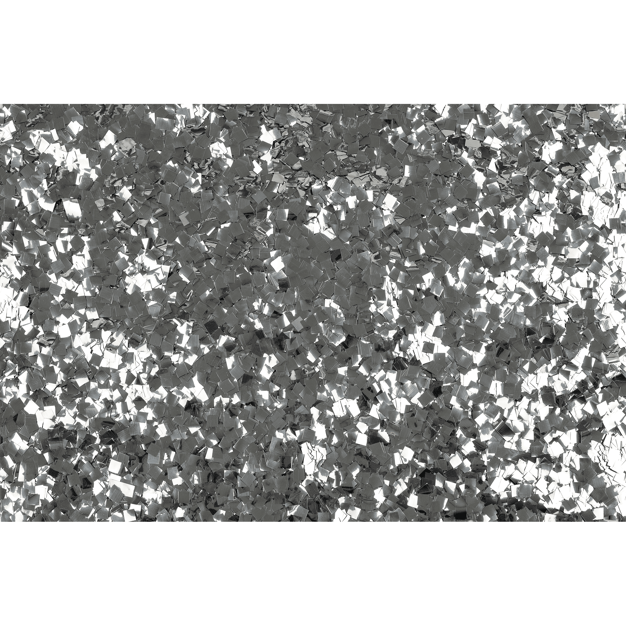 Confeti Metálico – Polvo de duendecillo (Plateado, 6 x 6 mm, 1 kg, ignífugo) 60919SI