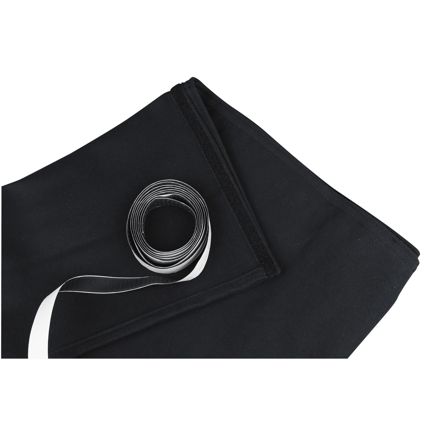 Faldón de escenario Stagemolton 320 g/m² (De color negro – 600 (anchura) x 80 (altura) cm – sin plisar) 89089