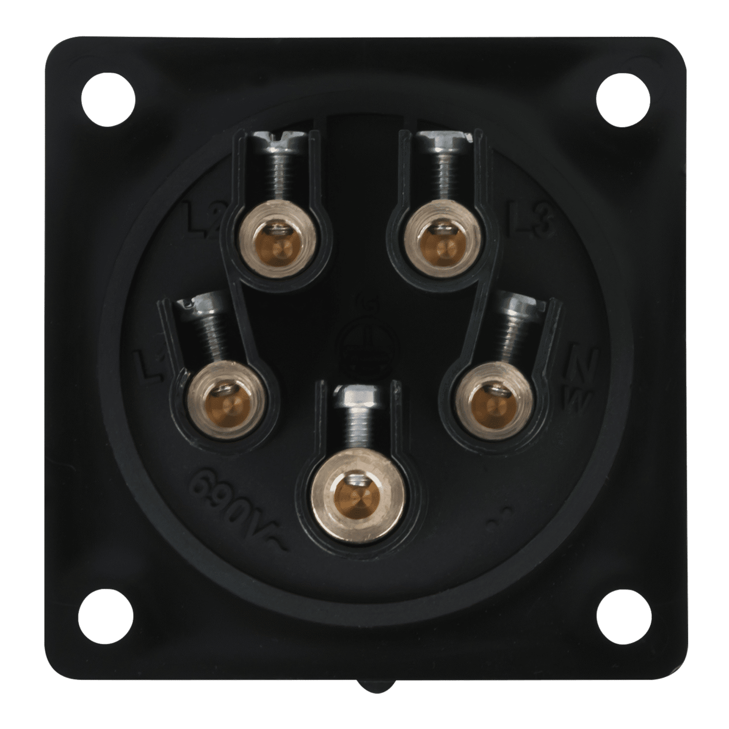 CEE 16 A/400 V 5-pin Socket male Negro - IP44 (Negro - IP44) 91341 - Imagen 2