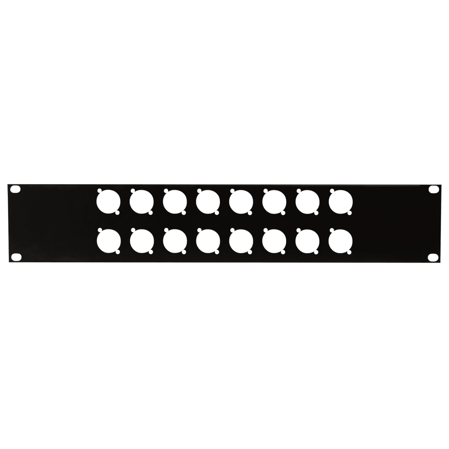 19 Inch Connector Panel (2U, para 16 conectores XLR (tamaño D)) D7812