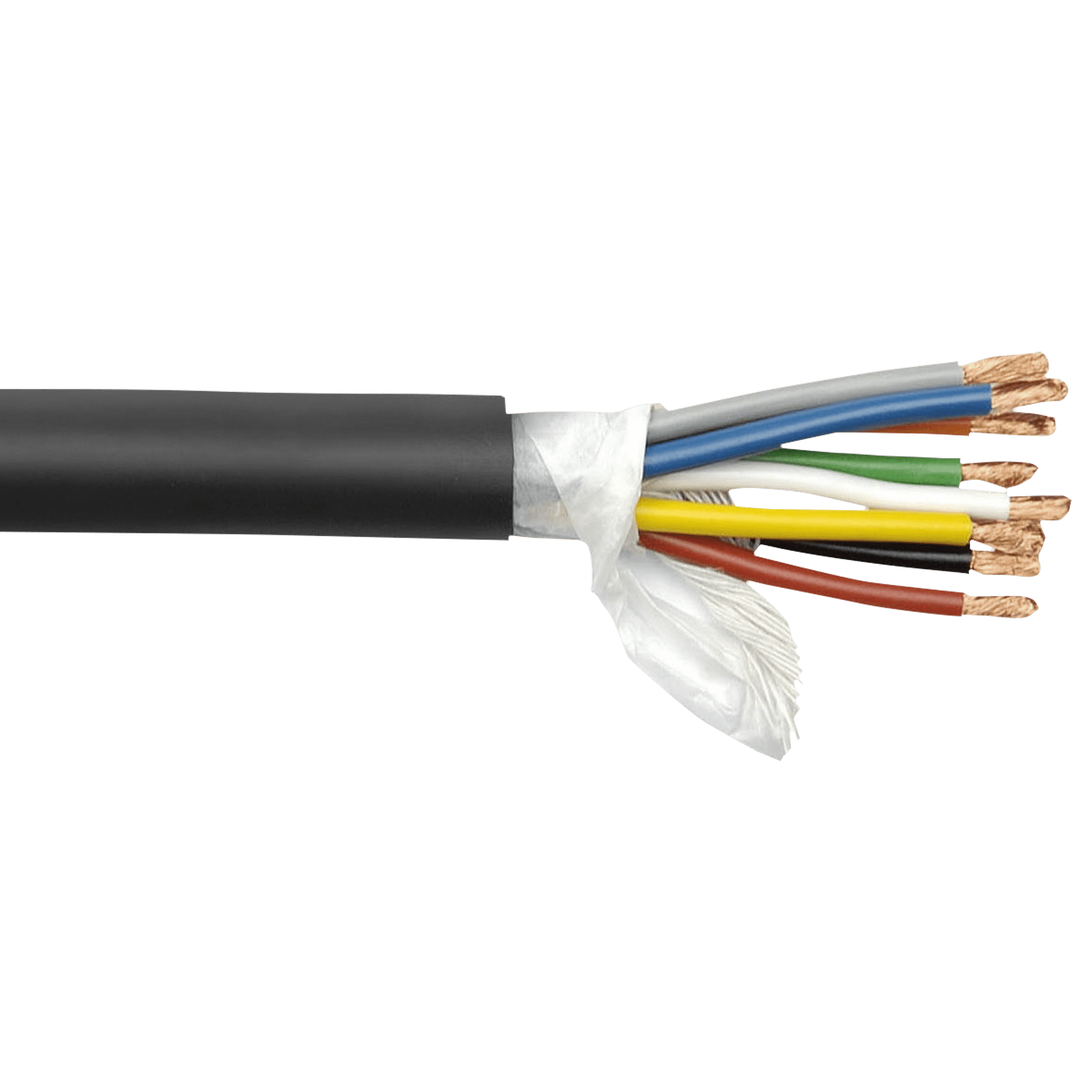 SPK-825 (Cable de altavoz múltiple para escenario 8 x 2,5 mm – camisa negra) D9304B