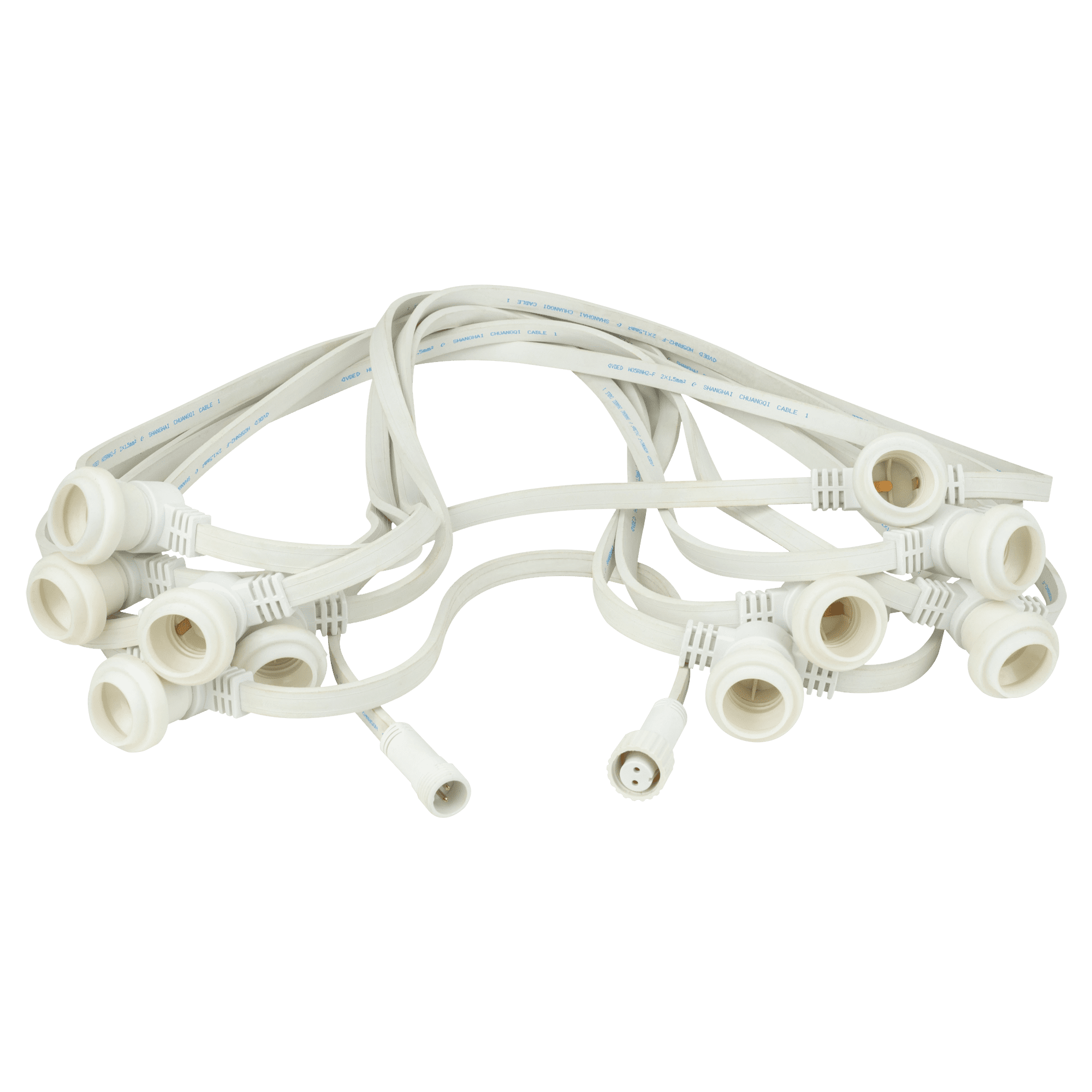 Festoon Light E27 (Espaciado de 50 cm – blanco – 10 m) E360101