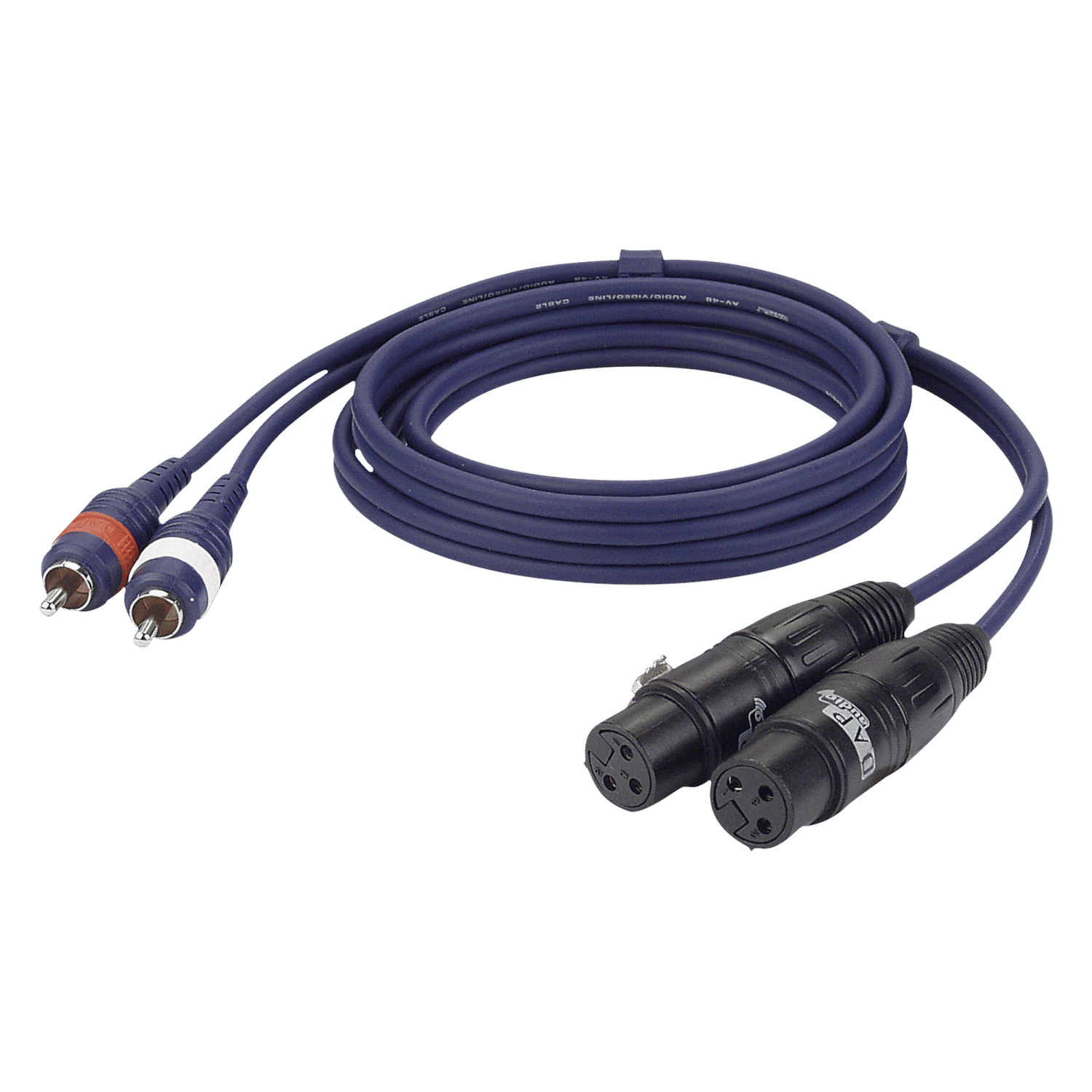 FL25 – 2 RCA male L/R to 2 XLR/F 3P (3 m) FL253