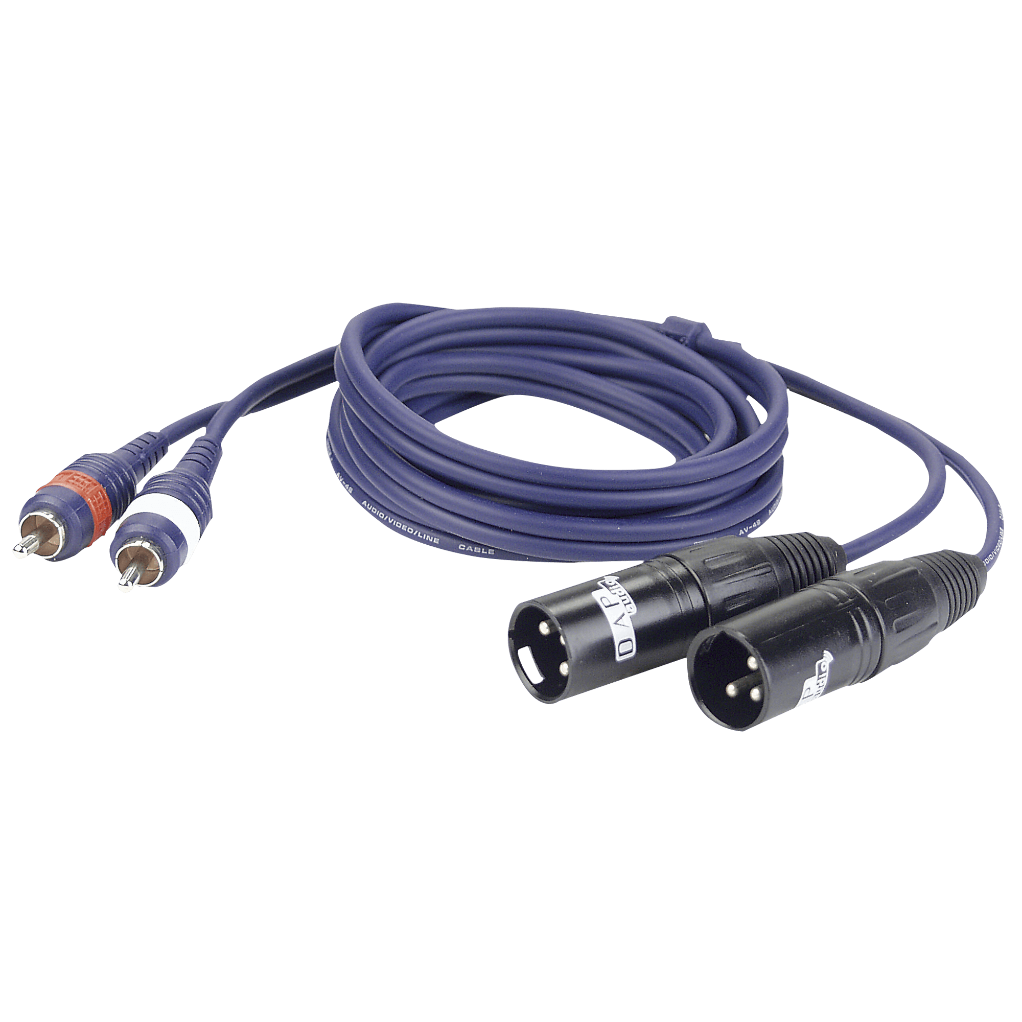 FL26 – 2 RCA male L/R to 2 XLR/M 3P (3 m) FL263