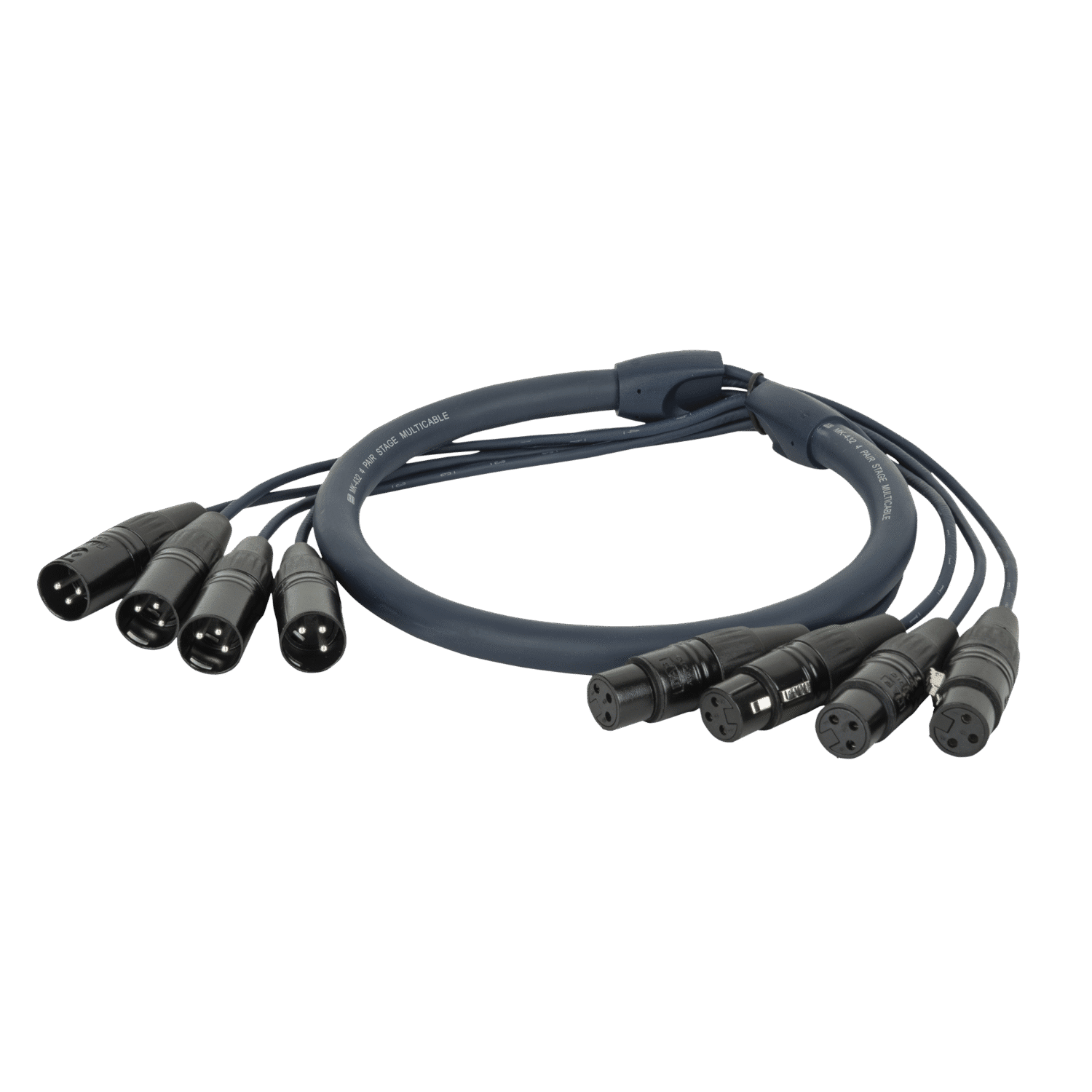 DMX Snake de 4 vías y 3 pines XLR (Cable Snake 4 Universos – 50 m) FL9250