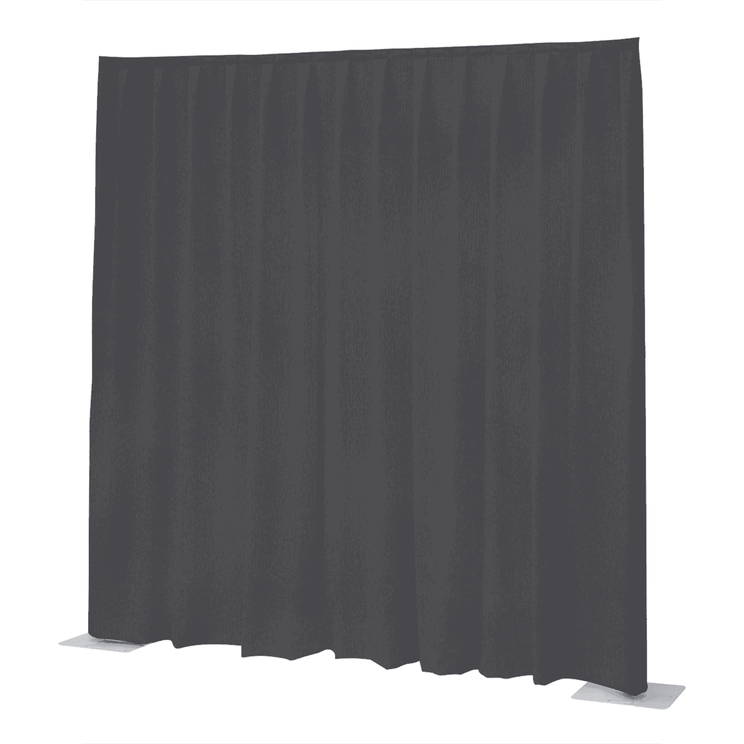 P&D Curtain Napoli Velvet (Gris oscuro – 11′ x 16′ (ancho x alto) – plisado) 97160