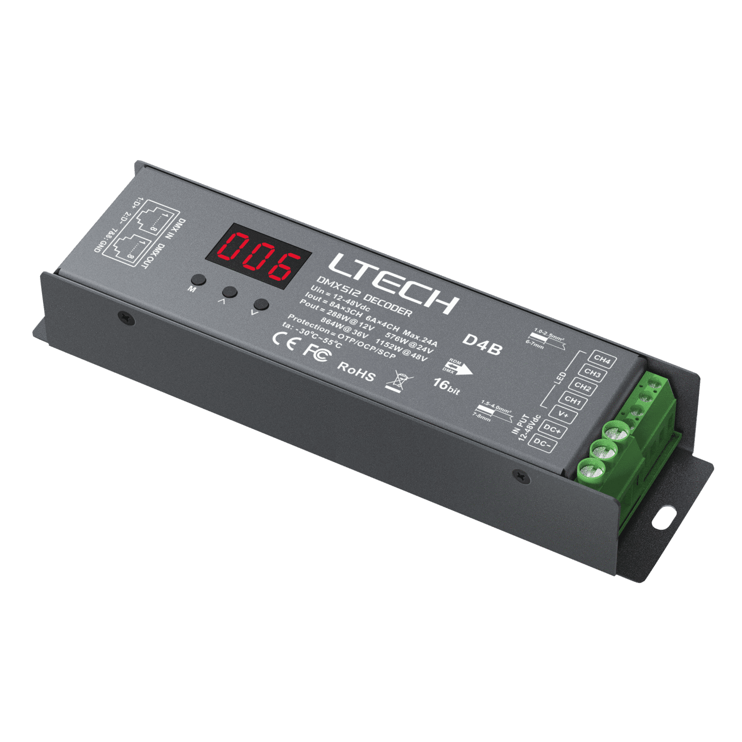 Controlador LED DMX (4x 8 A) A9915304
