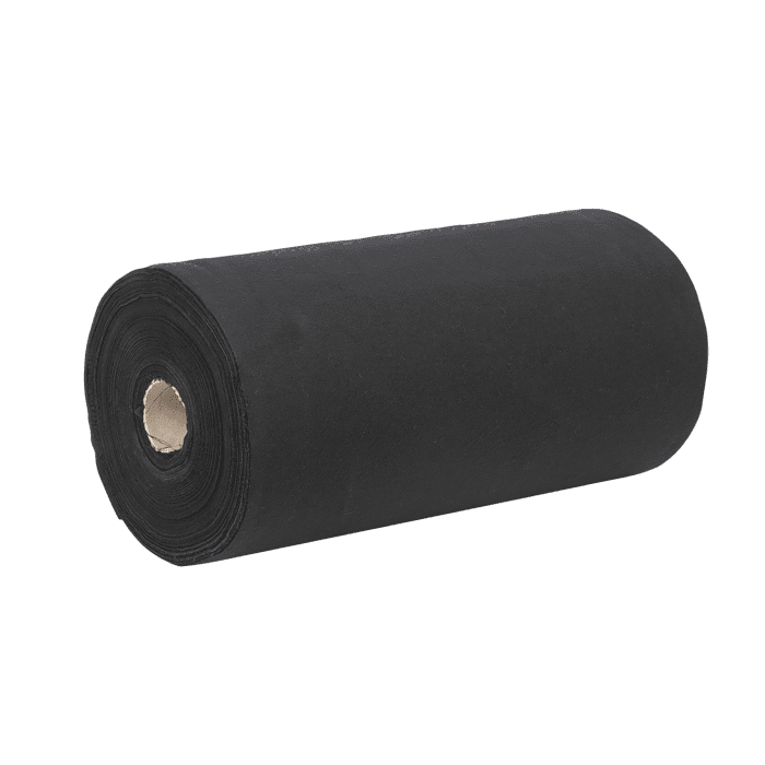Rollo de tela Dekomolton 160 g/m² (De color negro – 0,40 (anchura) x 60 (longitud) m) 89261