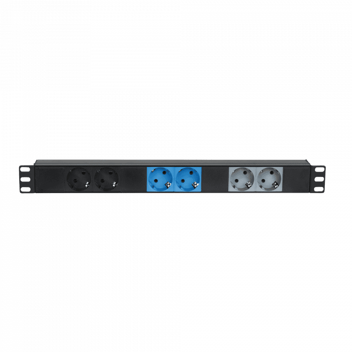 19″ 1U CEE16A To 6x Sockets (Divisor trifásico) 91232