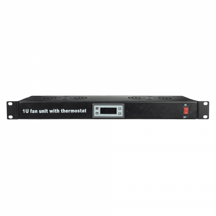 Unidad de ventilación de 2 vías 1U con temperatura controlada (Para bastidor o armario de 19″) D7695