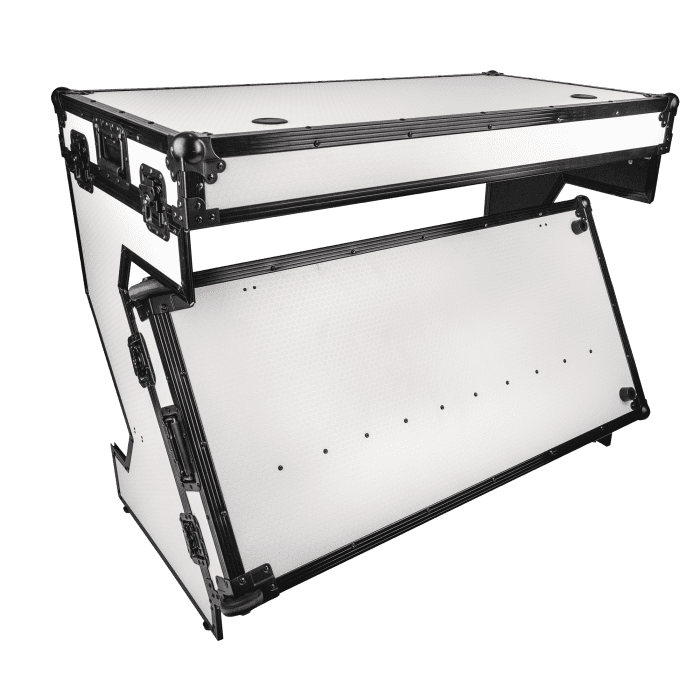 Mesa portátil estilo Z (Estuche de transporte híbrido multiusos, color blanco) E804002