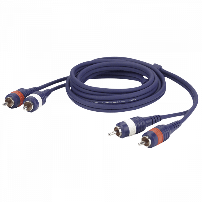 FL24 – 2 RCA male L/R to 2 RCA male L/R (1,5 m) FL24150