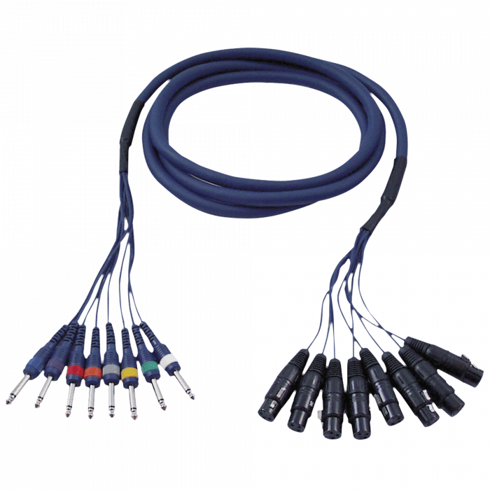 FL61 – 8 XLR/F 3P to 8 Jack mono (3 m) FL61300