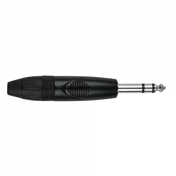 6.3 mm Jack X-type Stereo (Carcasa negra) JMX103BB