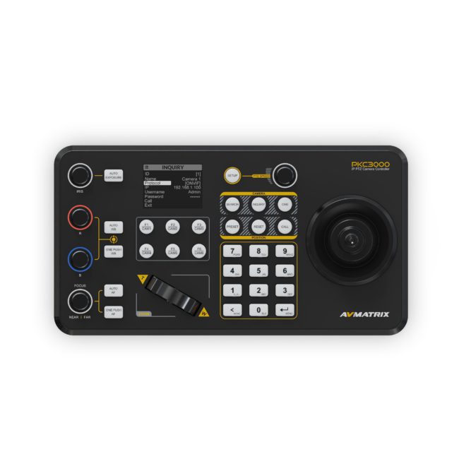 PKC3000 – Professional IP & Serial PTZ Camera Joystick Controller - Imagen 2