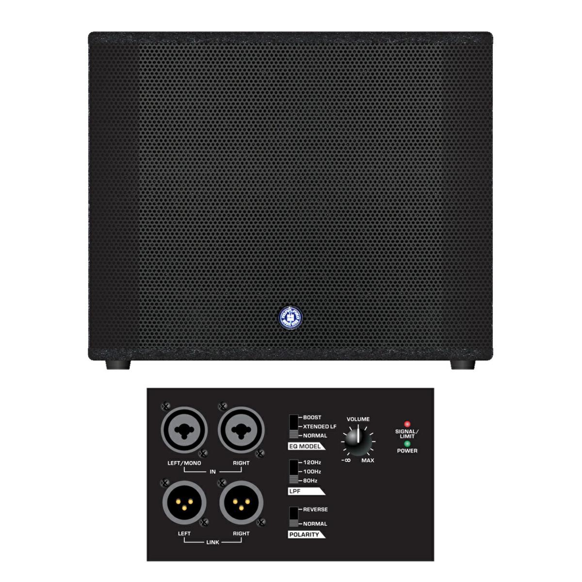 KS-HD 18A SUB (Subwoofer activo de madera de 18″ con controles de polaridad, LPF, modelo EQ)