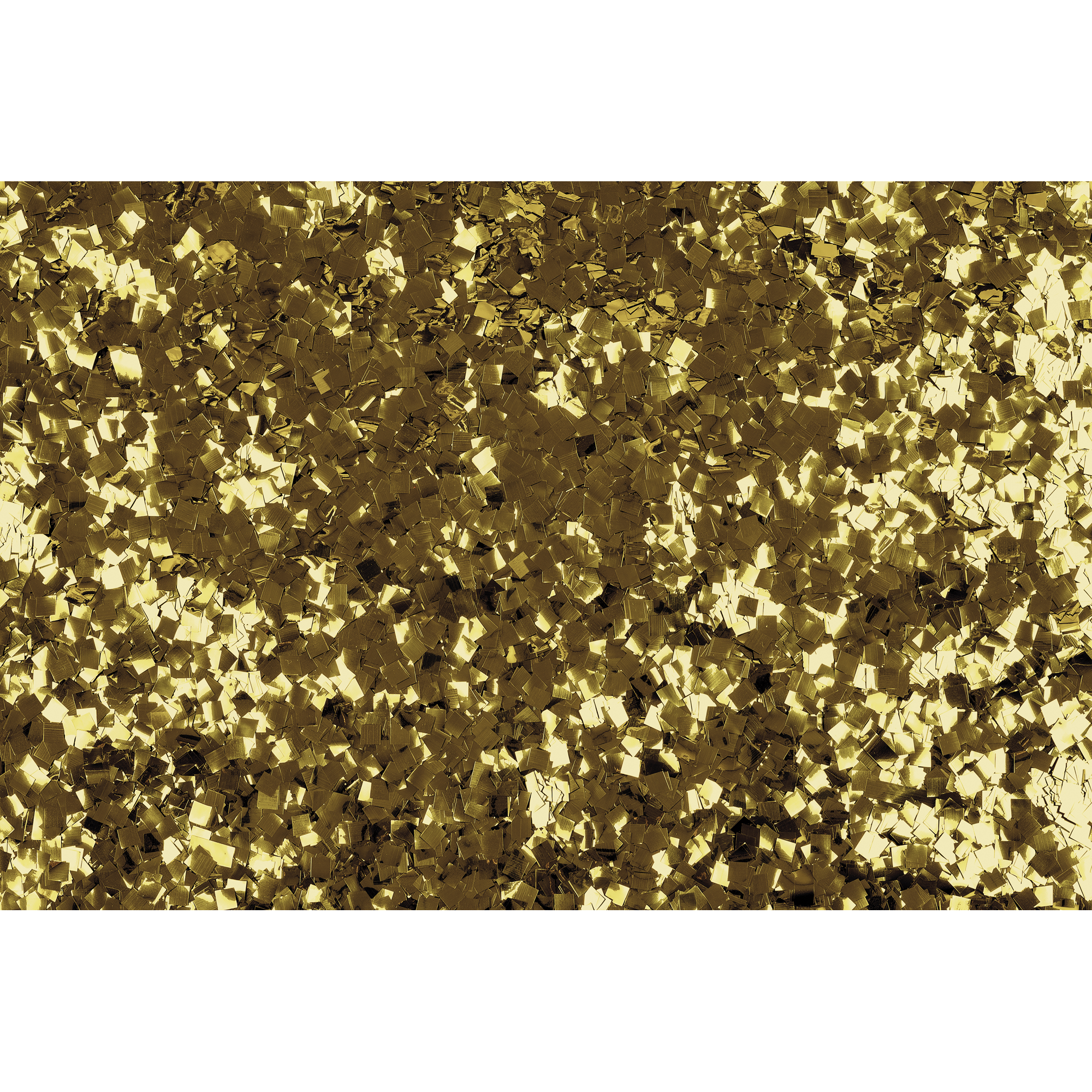 Confeti Metálico – Polvo de duendecillo (Dorado, 6 x 6 mm, 1 kg, ignífugo) 60919GO