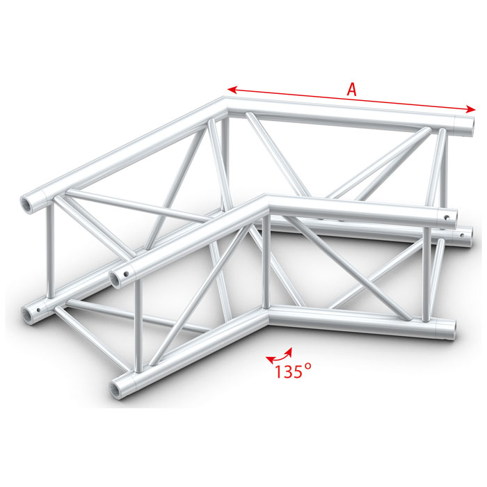 Pro-40 Square F Truss – Corner – Heavy Duty (QCLF23 – 135° corner – F) FQ40005HD