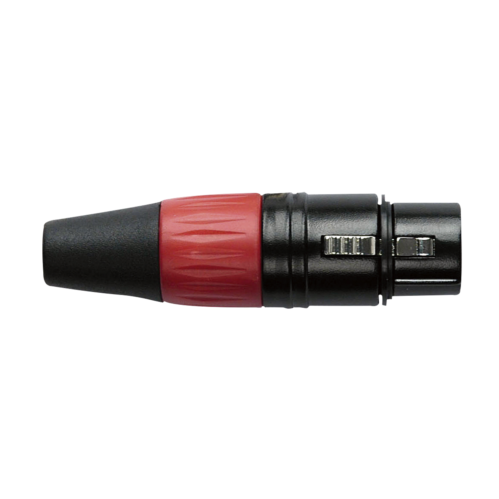 XLR 3P Connector – female – black housing (Rojo) XFK203BR