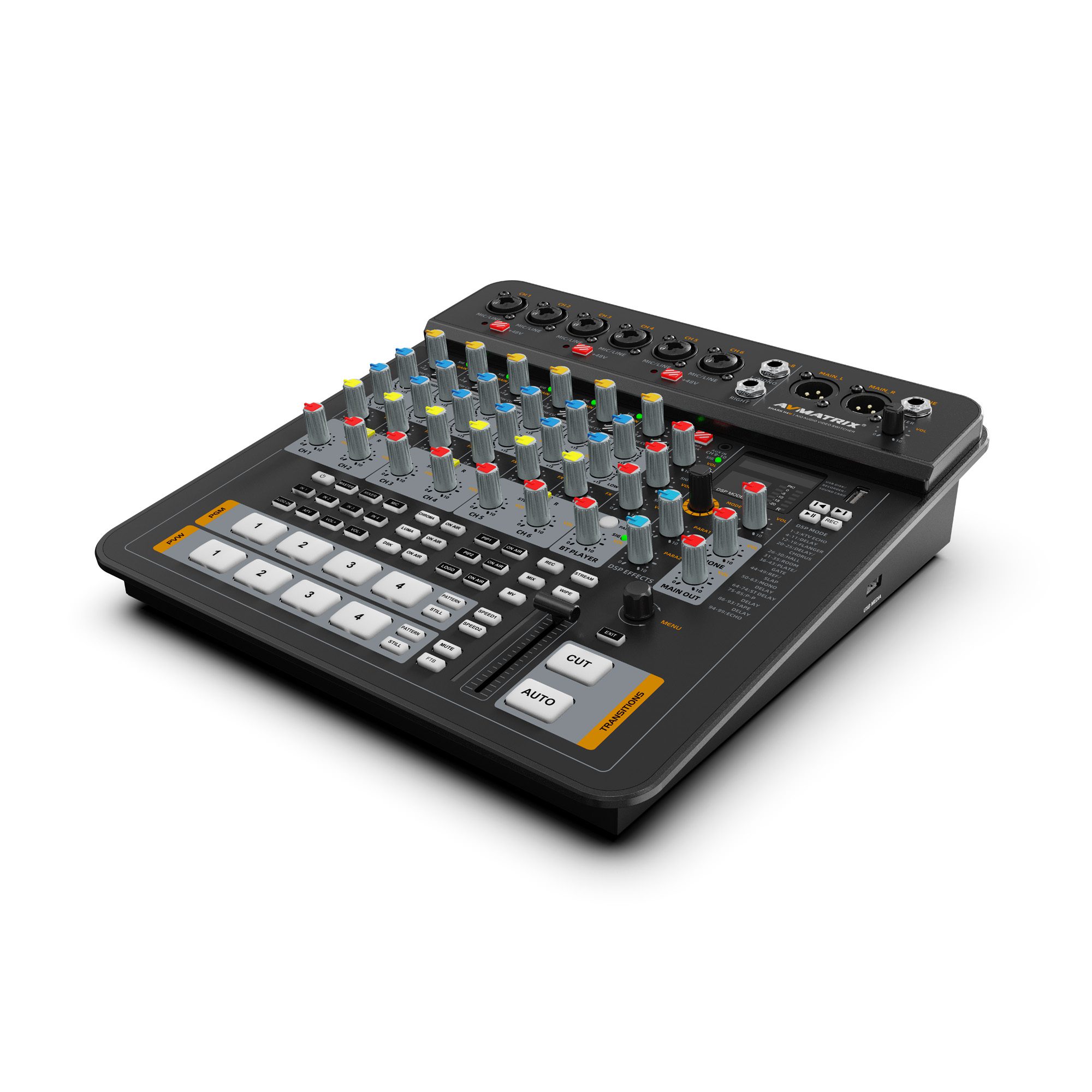 SHARK H4M/S4M-4-CH Audio & Video Switcher